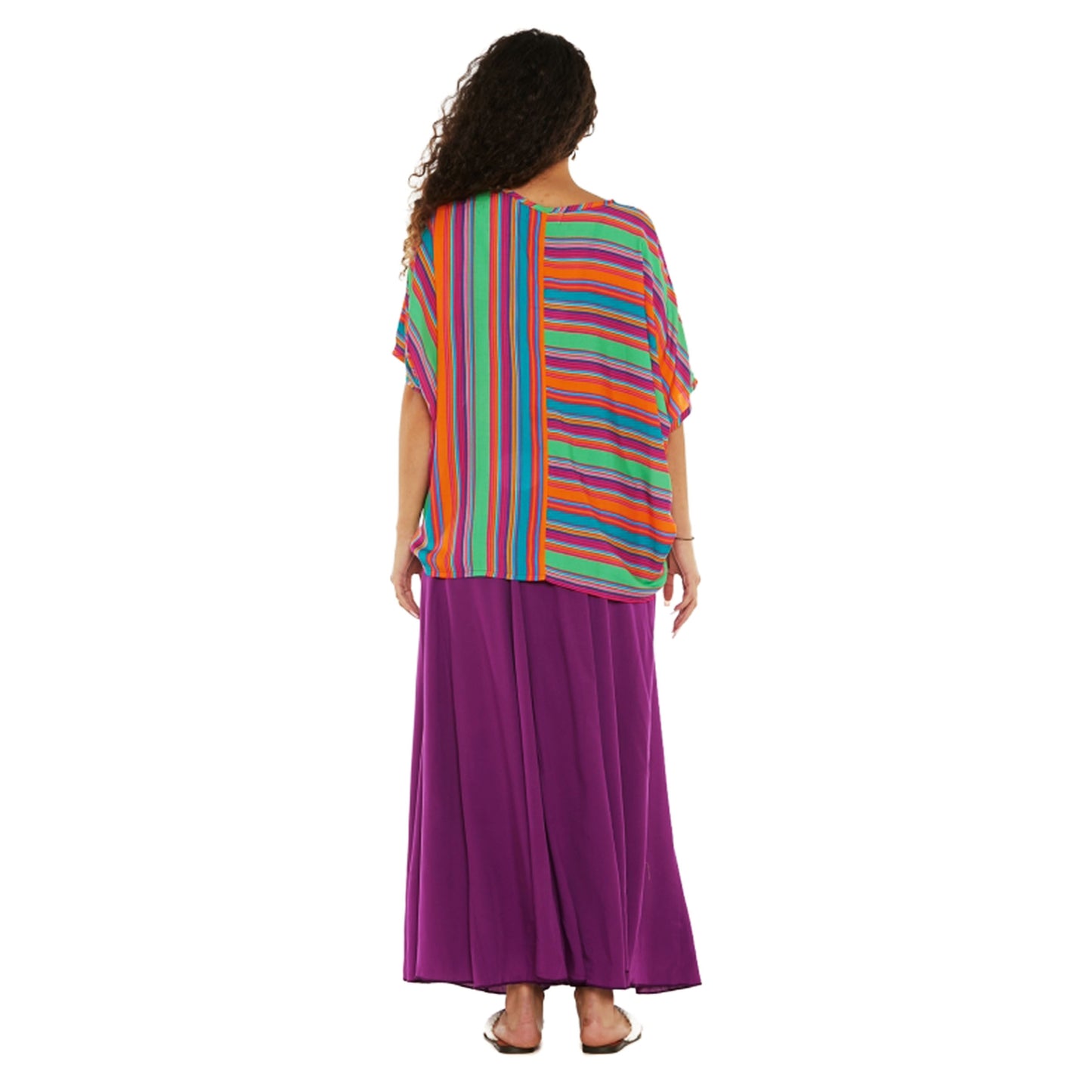 Top mezze maniche HAPPY BABA Underwater Stripes