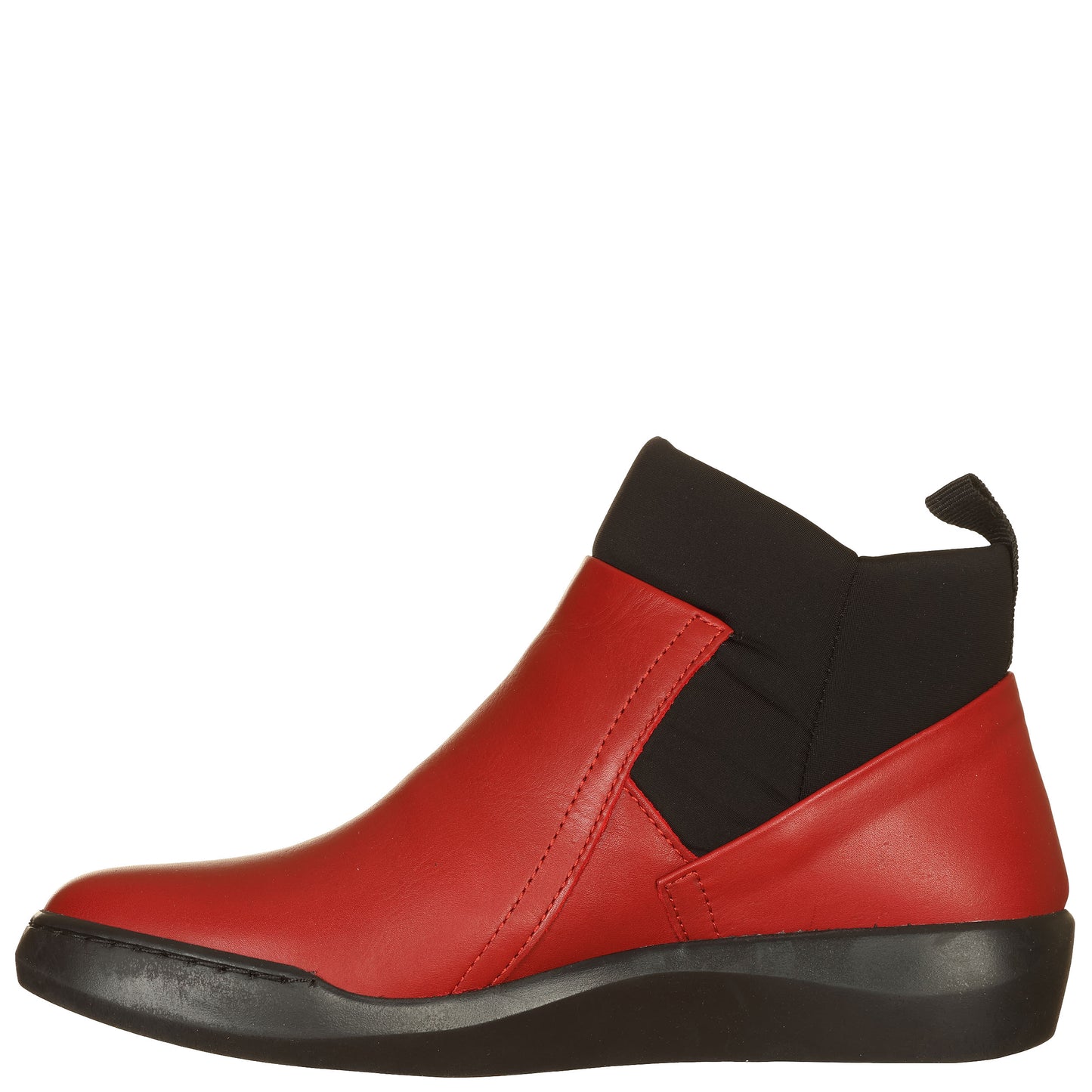 Ankle boots nappati con inserto elastico