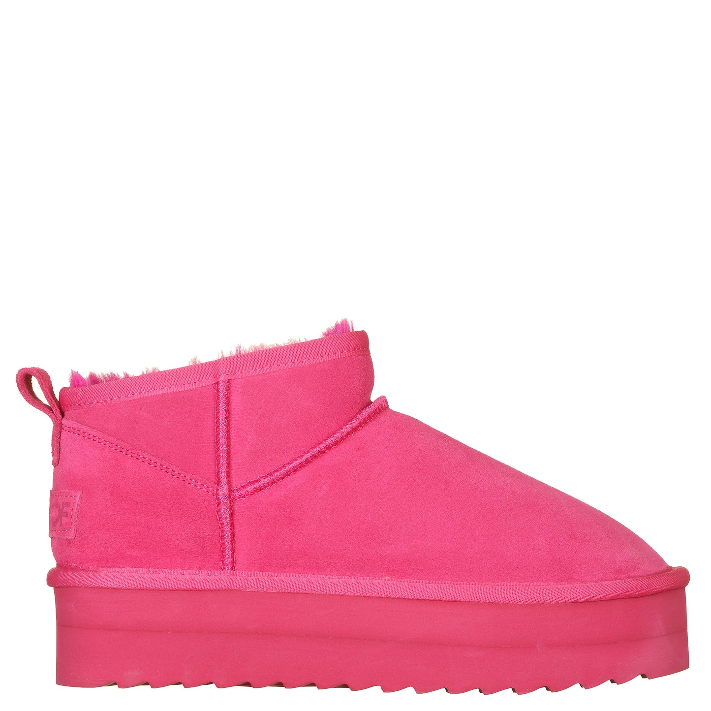Colors of Califonia - Ankle boots scamosciati fodera lana, con platform
