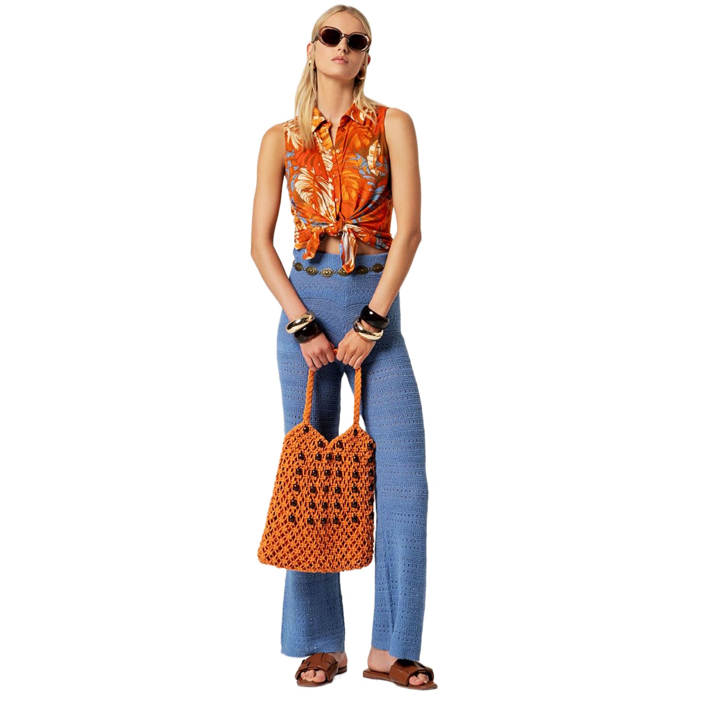 SURKANA Camicia senza maniche Arancio-SURKANA-VIALESCARPE
