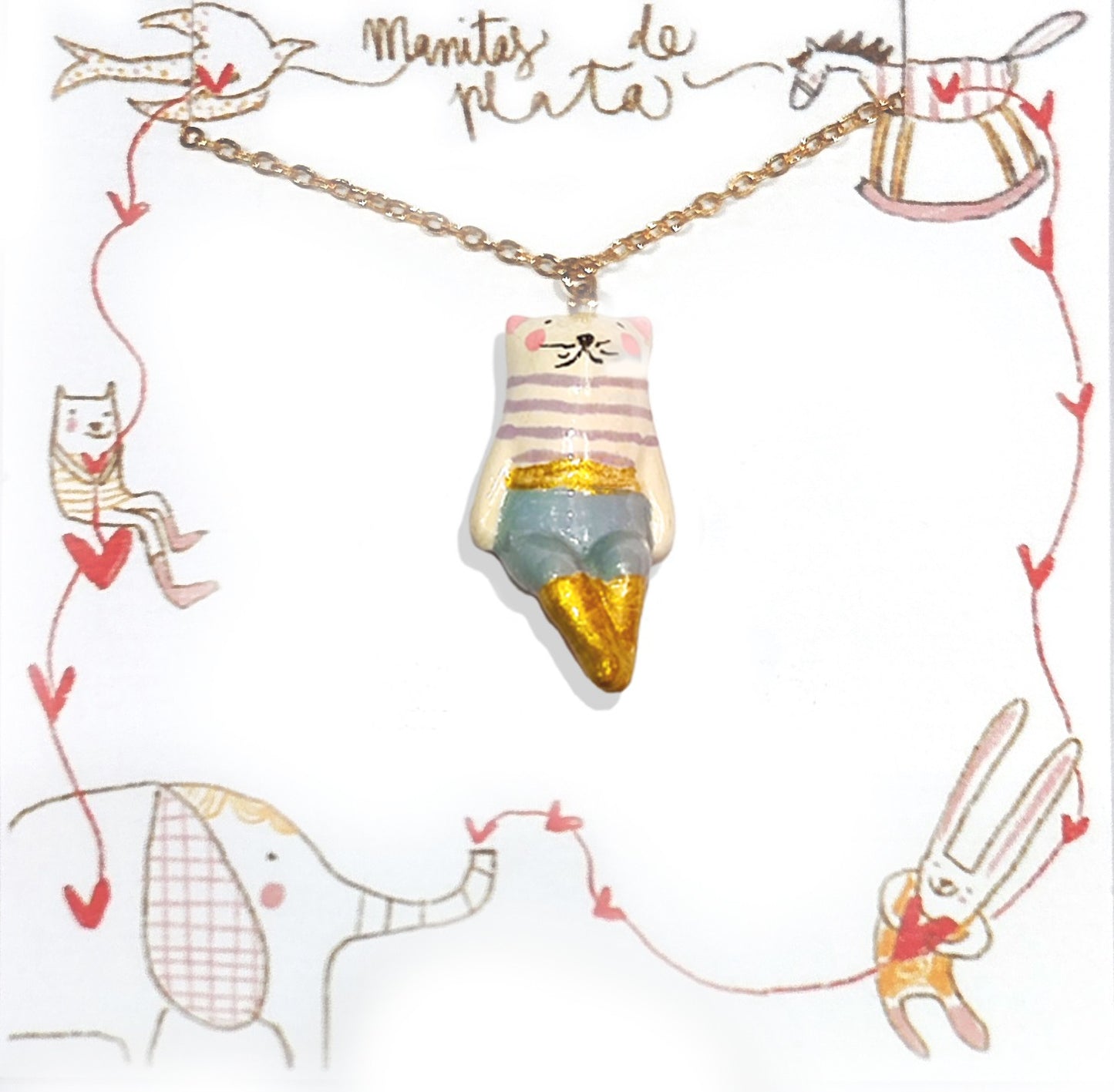 Collana Gatto con gli stivali - 3D