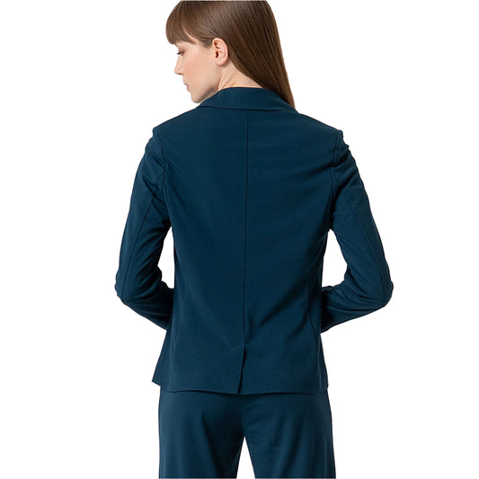 SURKANA - Blazer incrociato 1 bottone tinta unita-SURKANA-VIALESCARPE