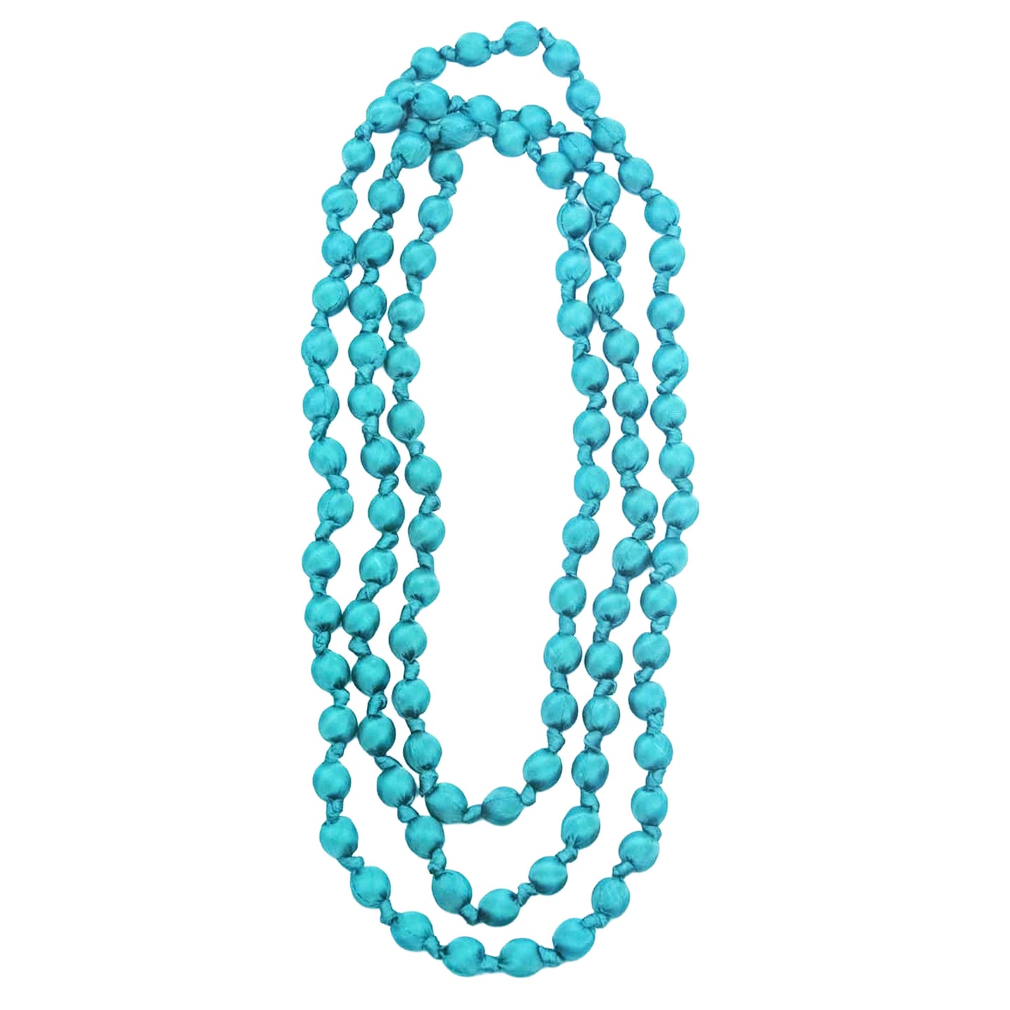 LOOM - Collana Doan Nodi Seta Turchese Chiaro