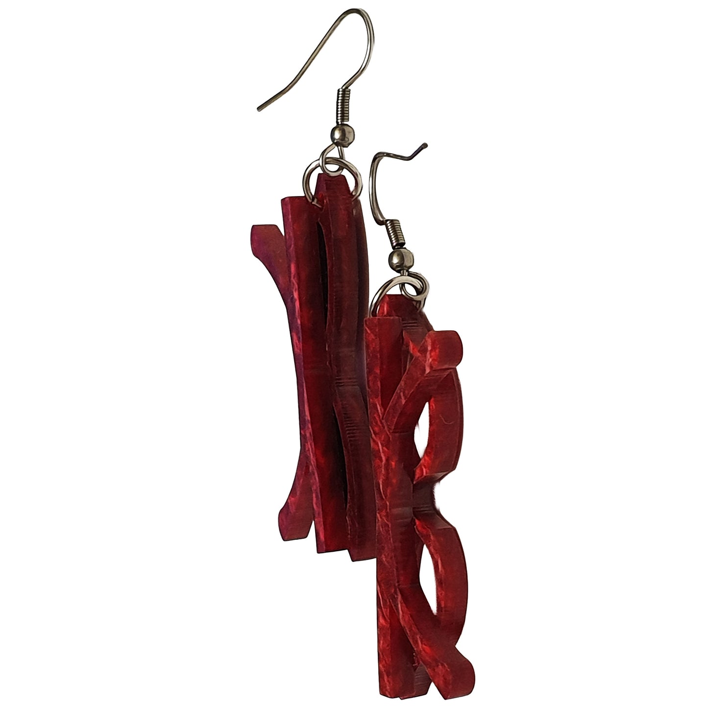 Orecchini pendenti asimmetrici occhiali hadrey-ARKYFLY-VIALESCARPE