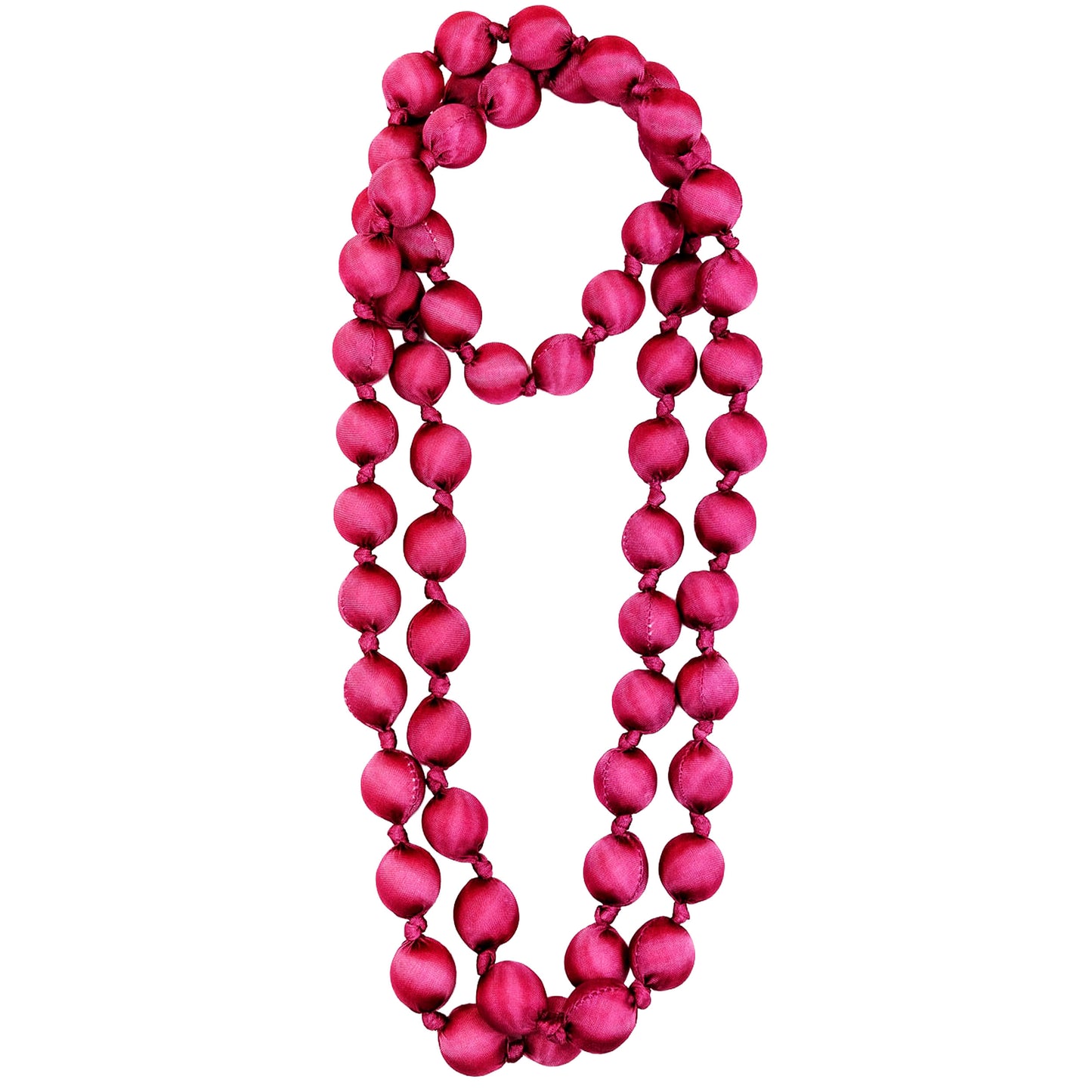 LOOM - Collana Doan Mega Nodi Seta Porpora-LOOM-VIALESCARPE