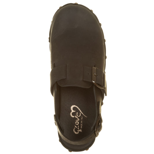 Sabot nabuk con cinturino-GLOVE-VIALESCARPE