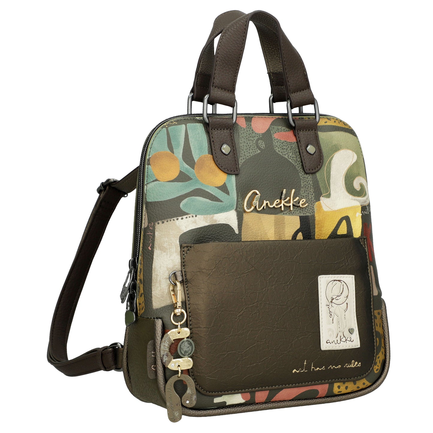 ANEKKE Zaino stampato Anfora con manico corto-ANEKKE-VIALESCARPE