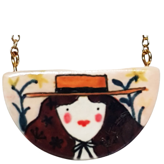 Girocollo mezzaluna Chica sombrero-MANITAS DE PLATA-VIALESCARPE