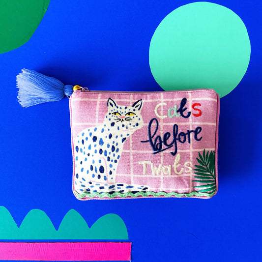 HOUSE OF DISASTER - Catnip 'Cats Before Twats' Purse
