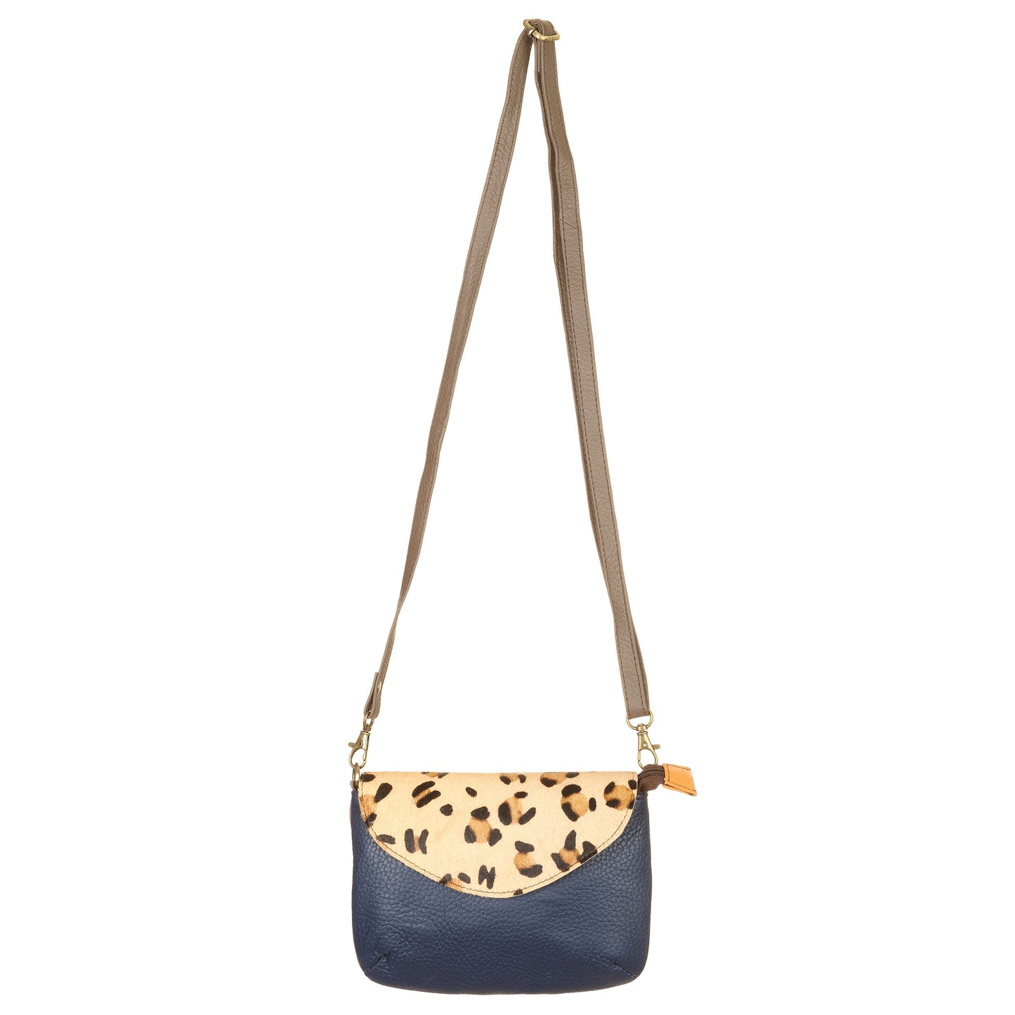 SORUKA Borsa Carol Stampata Pelo Blu-Maculato-Grigio