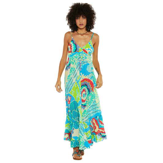 BABA DESIGN - Abito lungo MYSTIC LAGOON-Baba design-VIALESCARPE