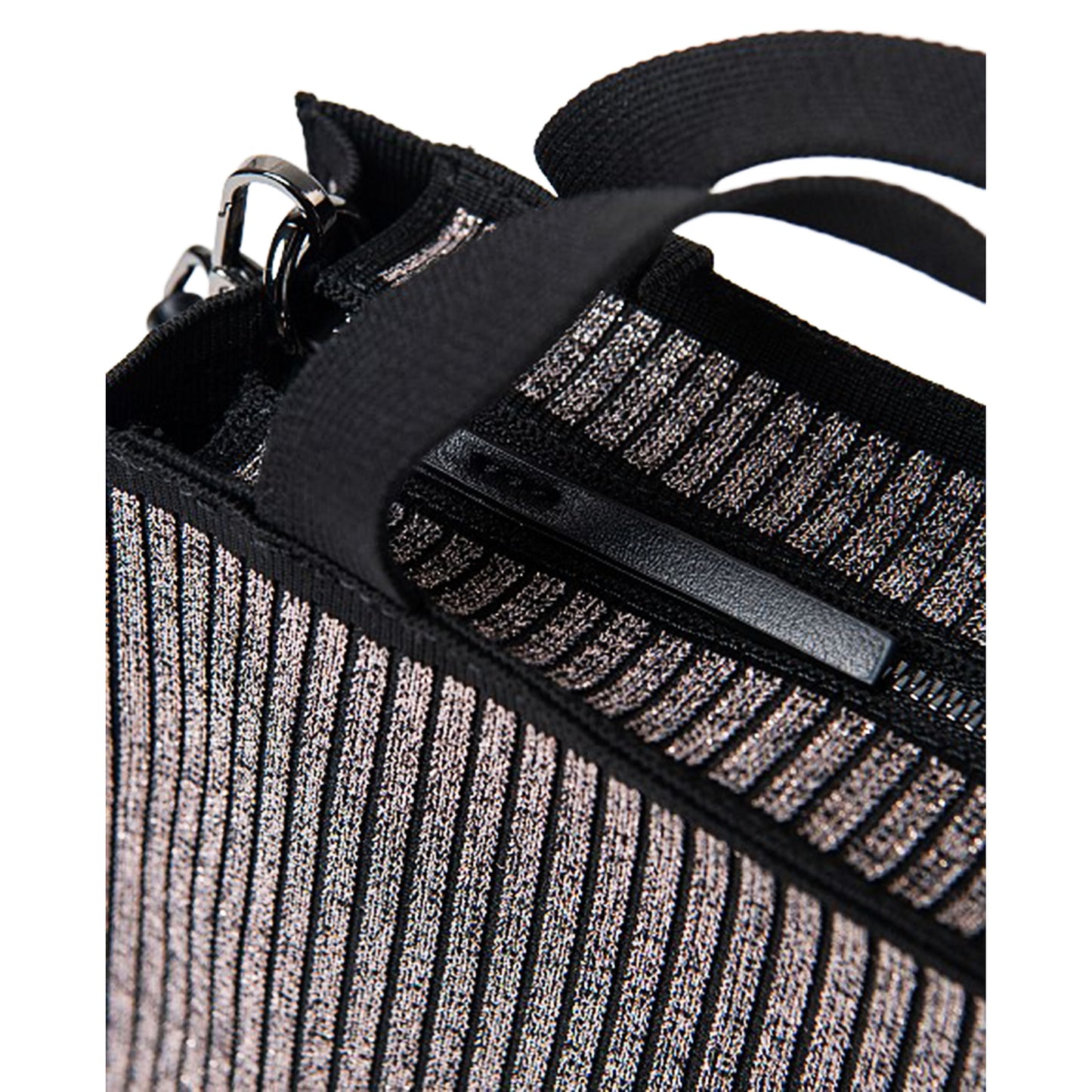 SURKANA - Mini shopper in maglia con zip e doppio manico-SURKANA-VIALESCARPE