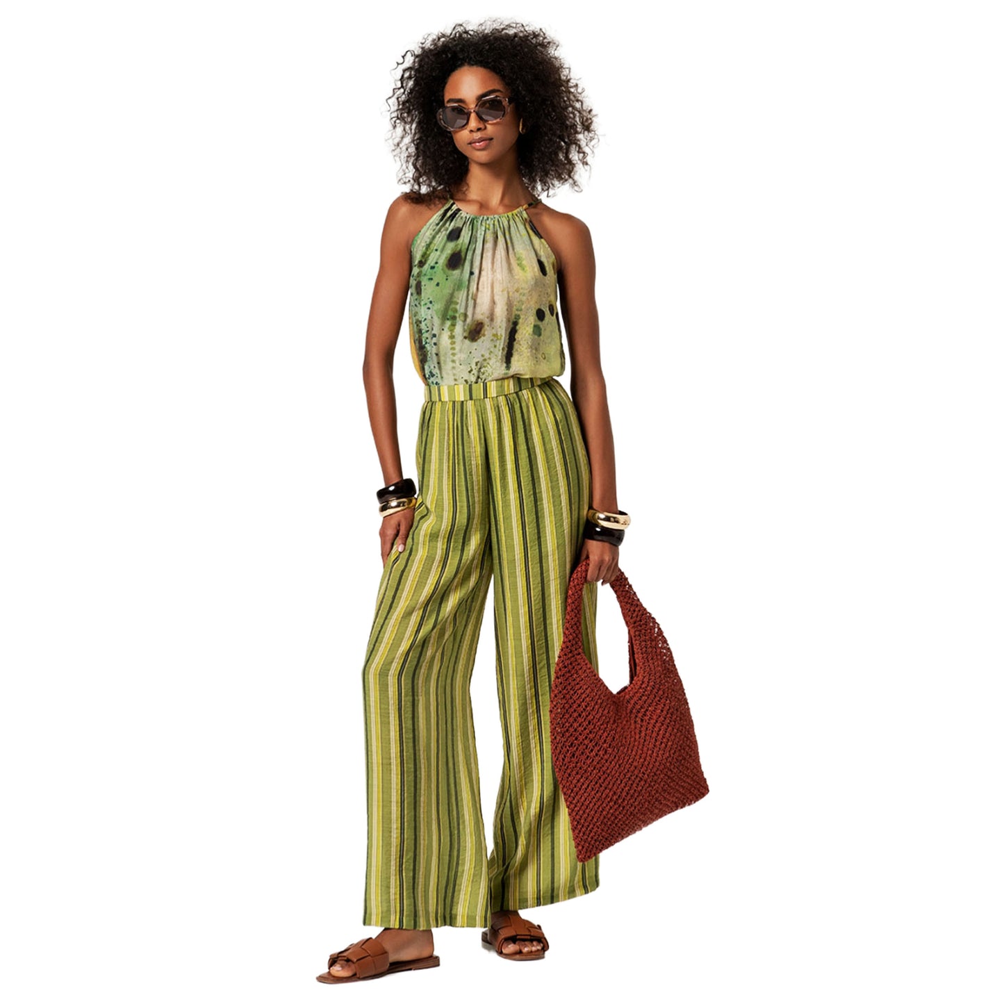 SURKANA Pantaloni ampi Multicolore