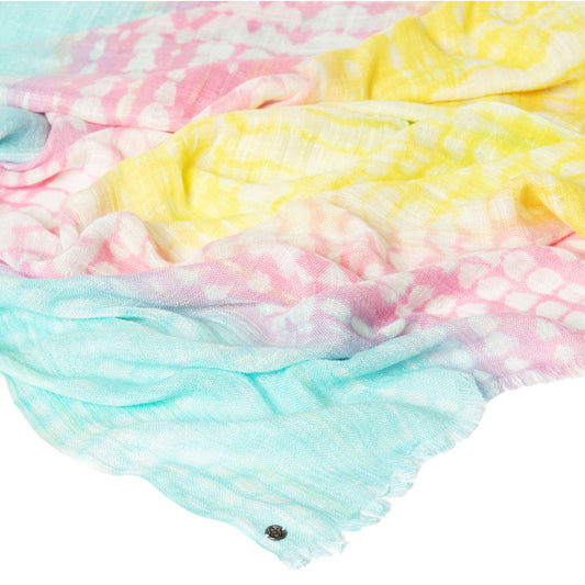 SURKANA Foulard a righe tie dye Giallo