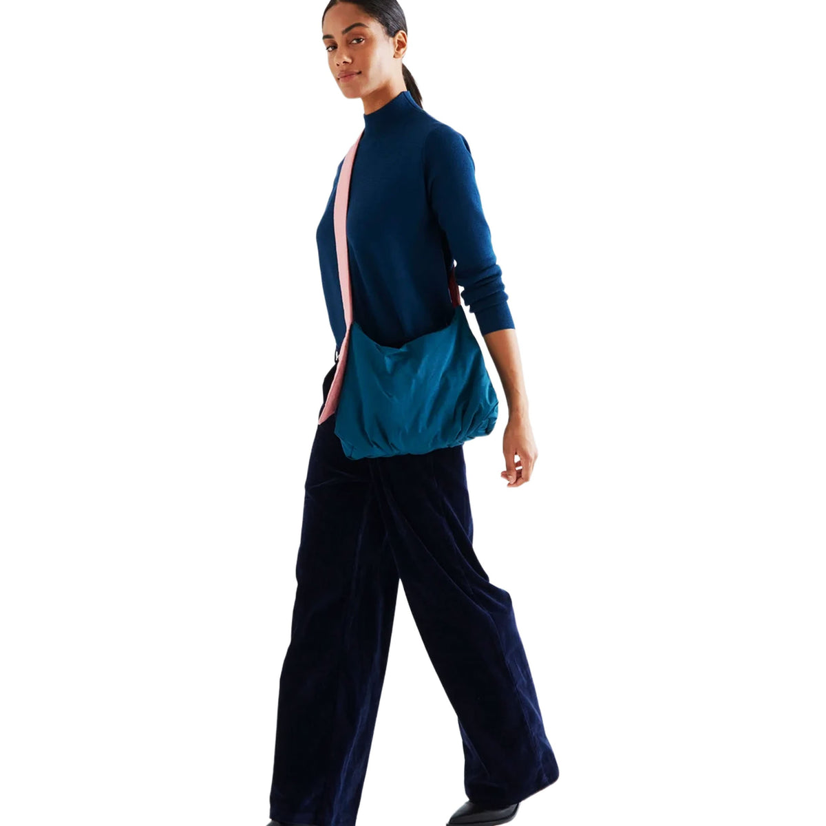 COMPAÑÍA FANTÁSTICA Maglione basic ottanio a collo alto