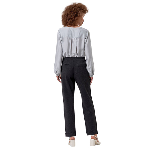 SURKANA Pantalone Chino in Maglia Melange Scuro-SURKANA-VIALESCARPE