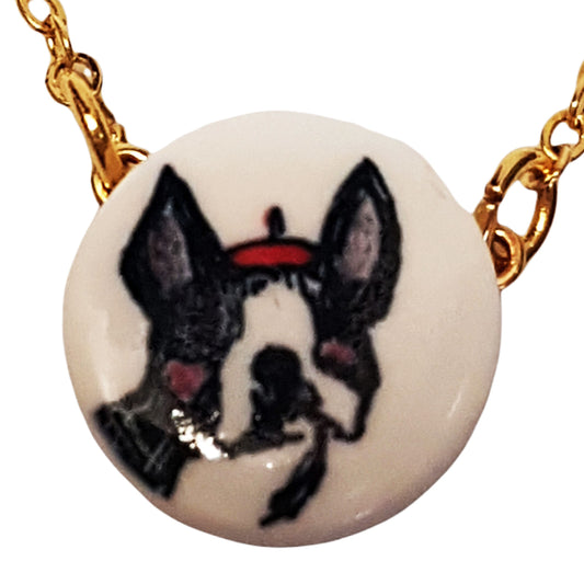 Collana dorata Bulldog-MANITAS DE PLATA-VIALESCARPE