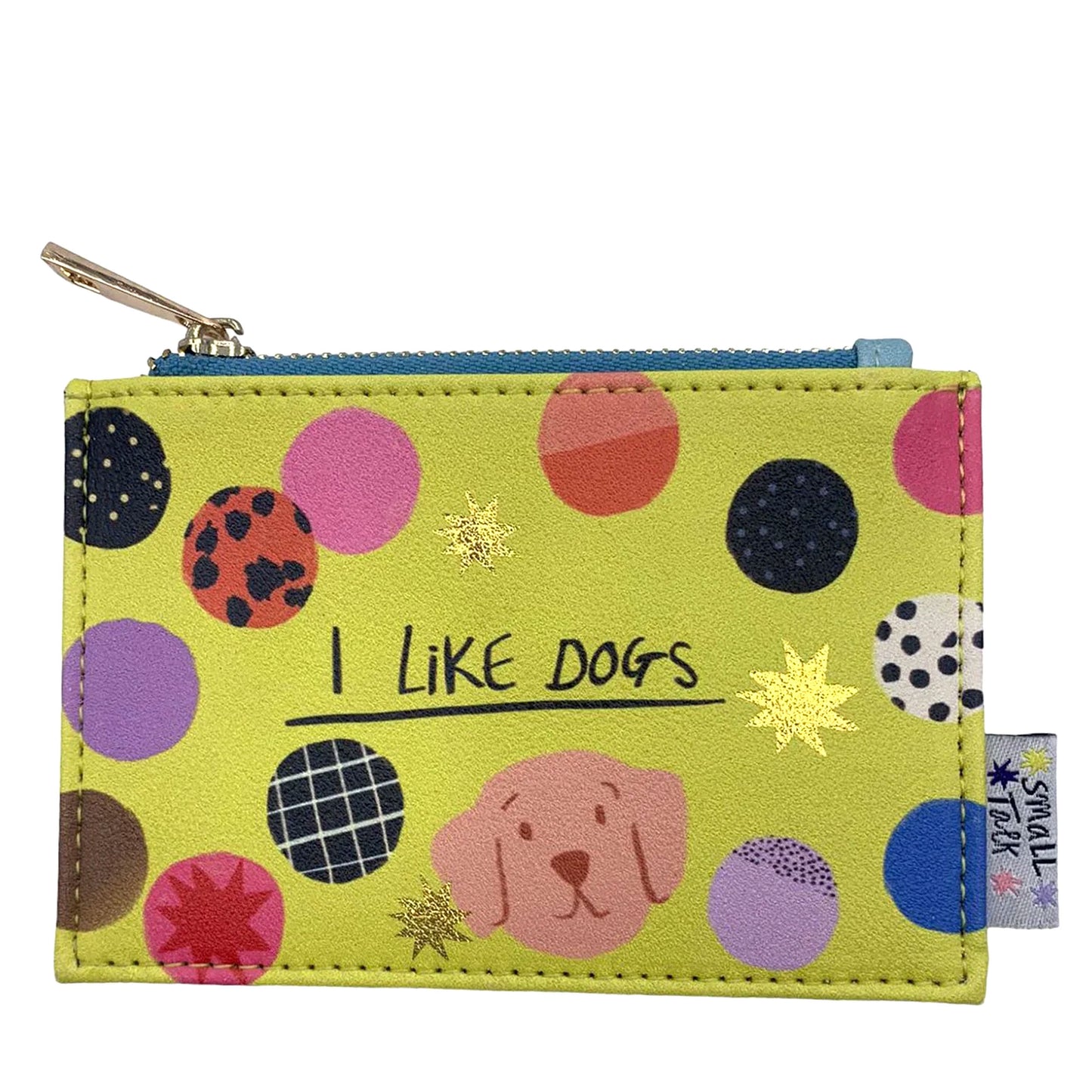 HOUSE OF DISASTER - Small Talk 'I Like Dogs' Zip Purse