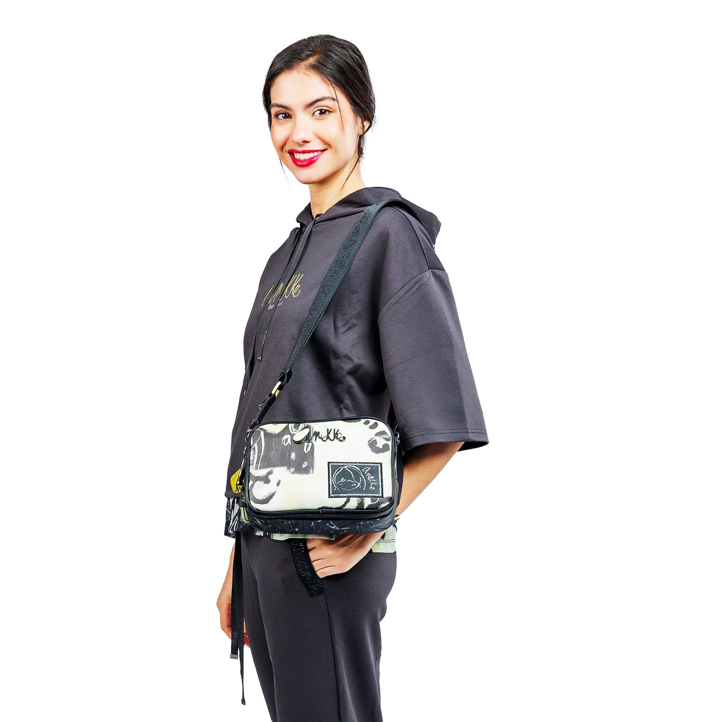 ANEKKE Borsa a tracolla con 2 scomparti Memories