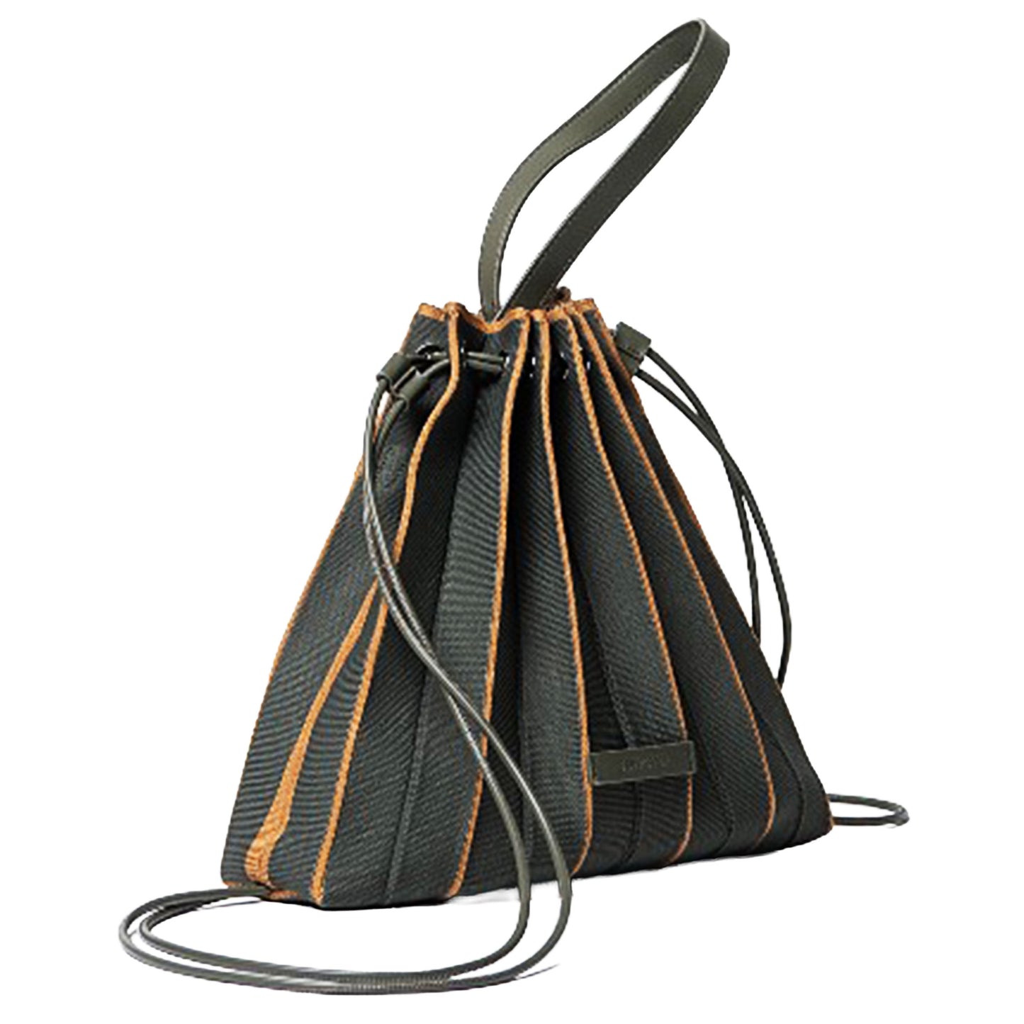 SURKANA - Borsa/zaino in maglia plissettata con necessaire