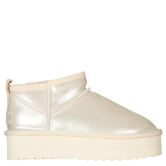 Colors of Califonia - Ankle boots laminati fodera lana, con platform