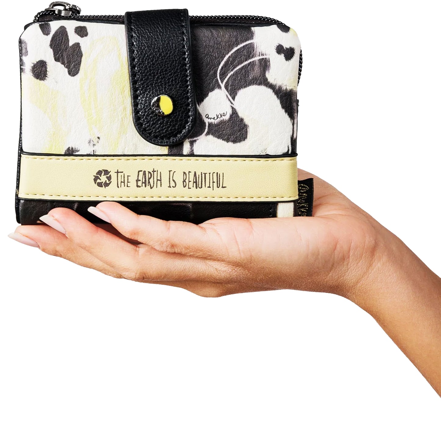 ANEKKE Piccolo portafoglio RFID flessibile Memories