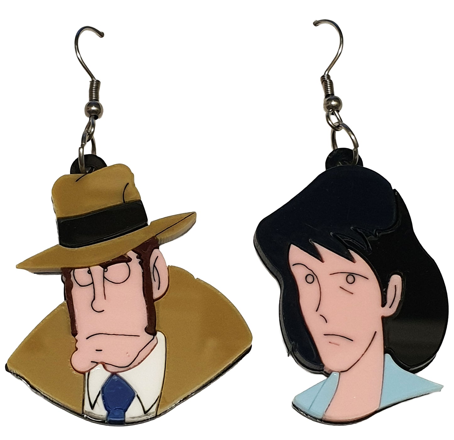 Orecchini pendenti monachella Lupin-Zenigata