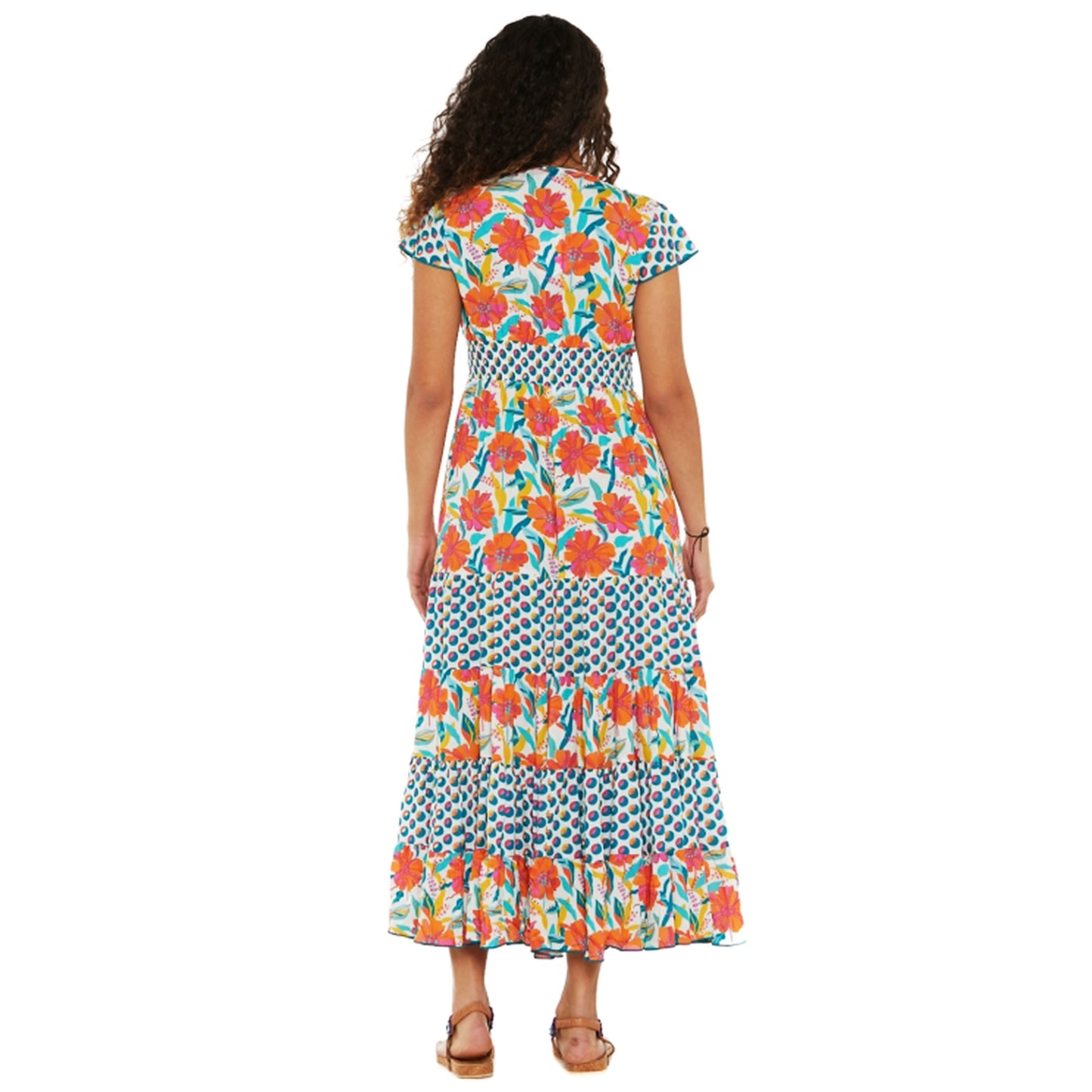 Vestito lungo HAPPY BABA Flowers Paradise-Baba design-VIALESCARPE