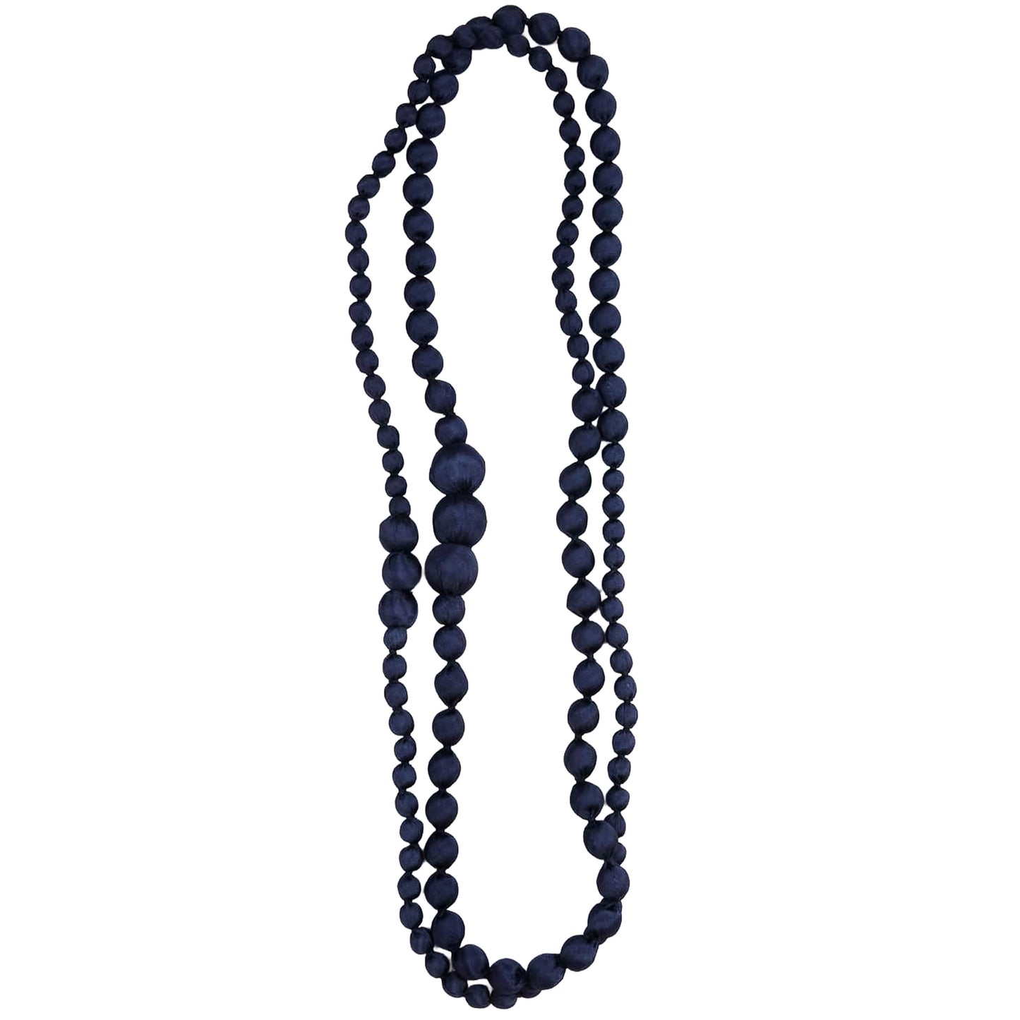 LOOM - Collana Seta Dung Blu Scuro-LOOM-VIALESCARPE