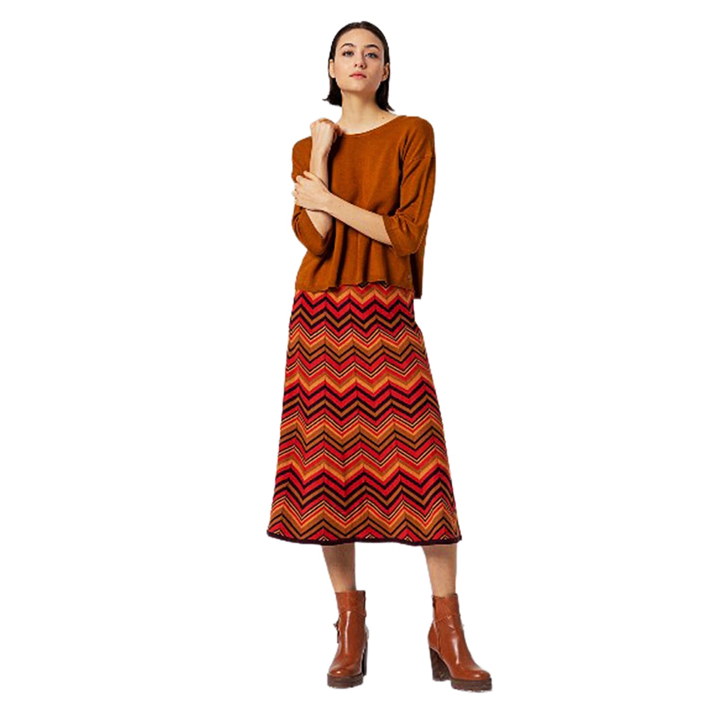 SURKANA - Maglia cropped a maniche 3/4-SURKANA-VIALESCARPE