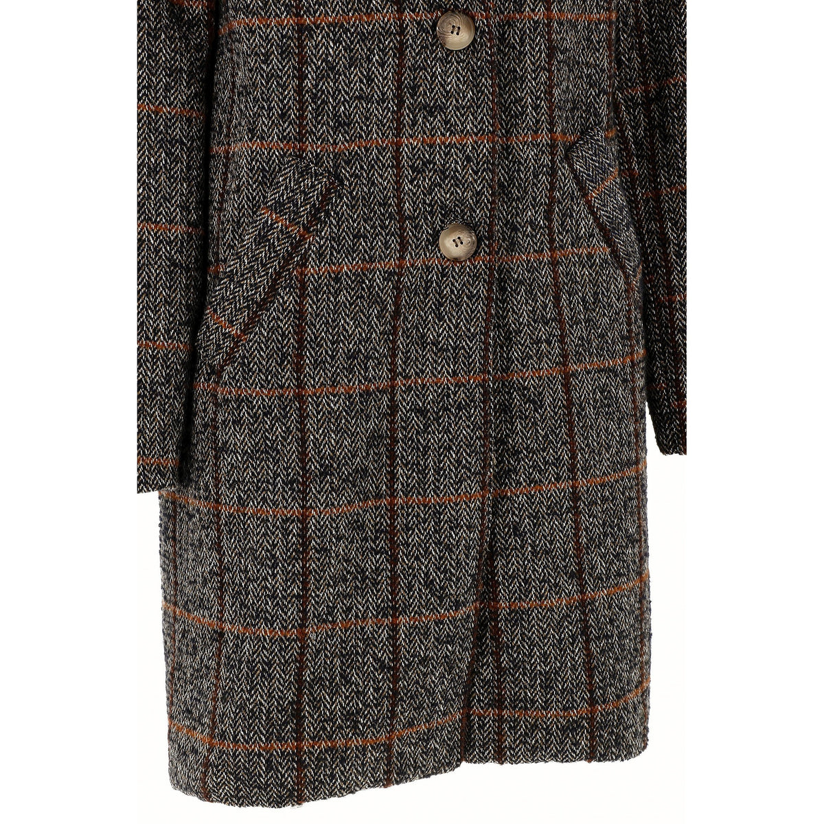 KARAKORUM Cappotto Balbina blu a quadri