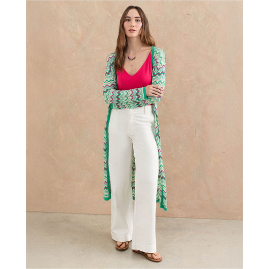 SURKANA - Cardigan lungo tricot aperto senza bottoni