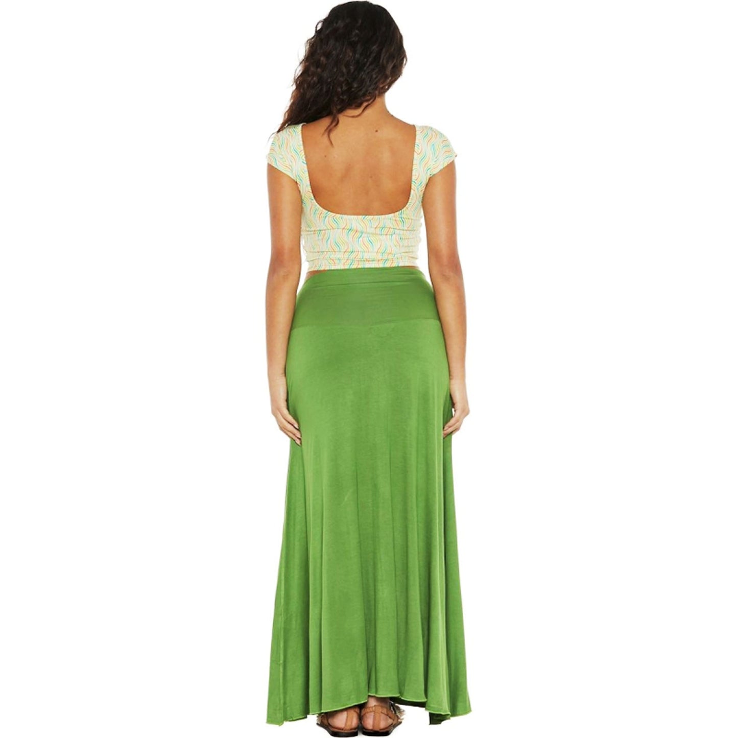 Gonna lunga HELICONIA SKY - BABA Design-Baba design-VIALESCARPE