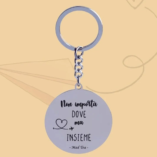 MAT TEA - Portachiavi “Non importa dove ma insieme”-MAD TEA-VIALESCARPE