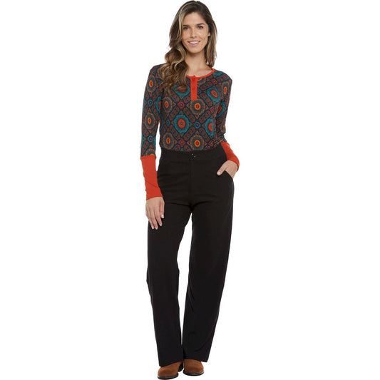 BABA DESIGN Maglia Nero URBAN Marks Scollo con Bottoni-Baba design-VIALESCARPE