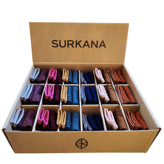 SURKANA - Calze lunghe con trama e lurex-SURKANA-VIALESCARPE