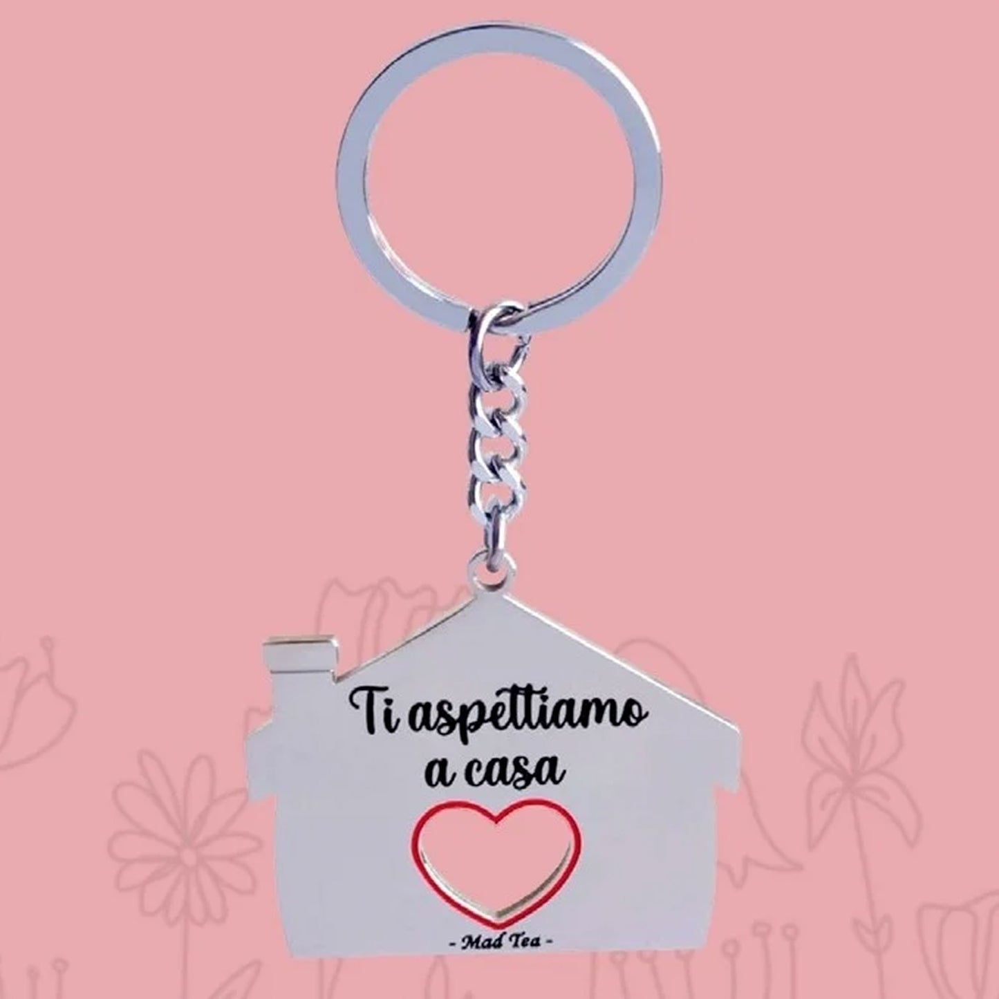 Portachiavi Ti aspettiamo a casa