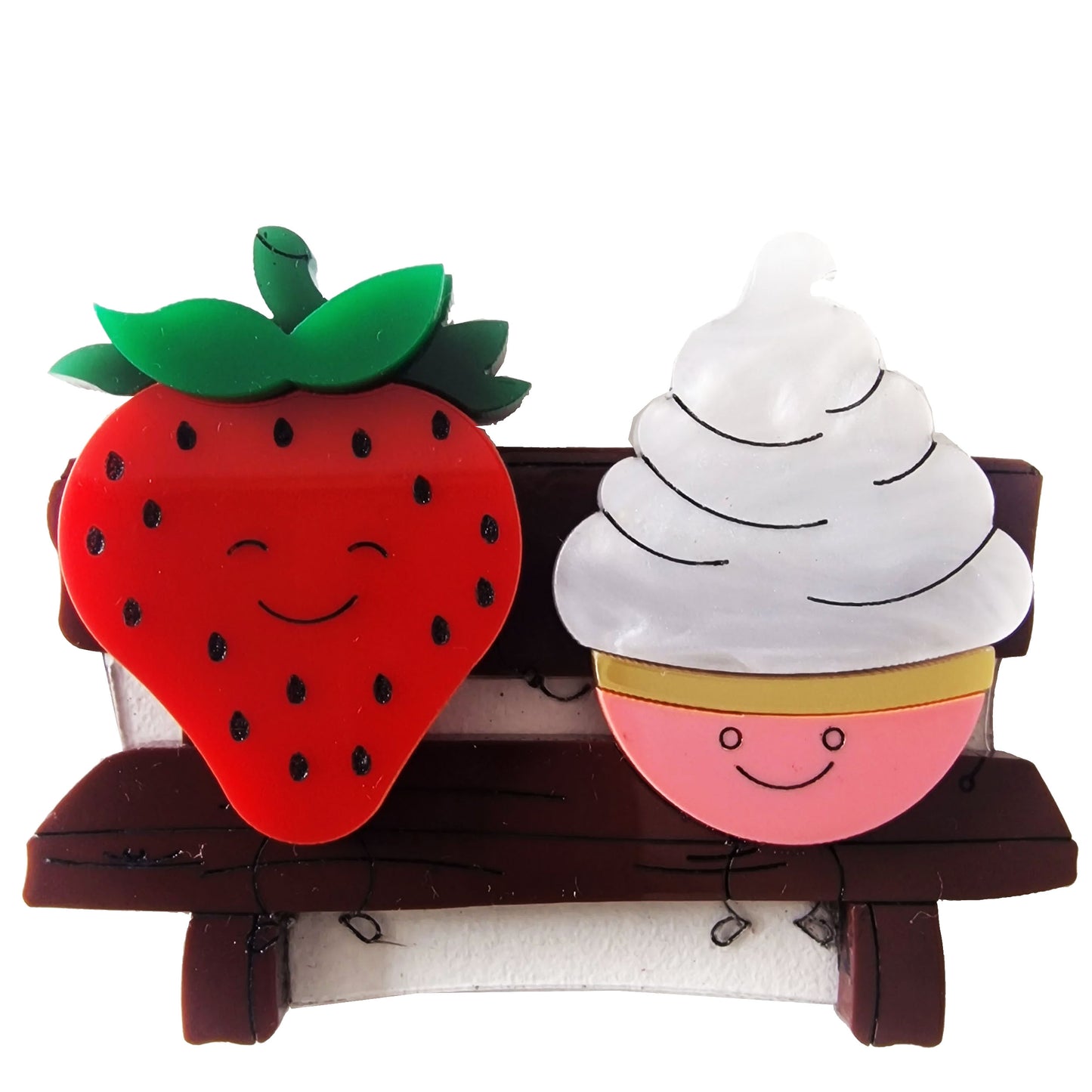 Spilla Fragola e Panna