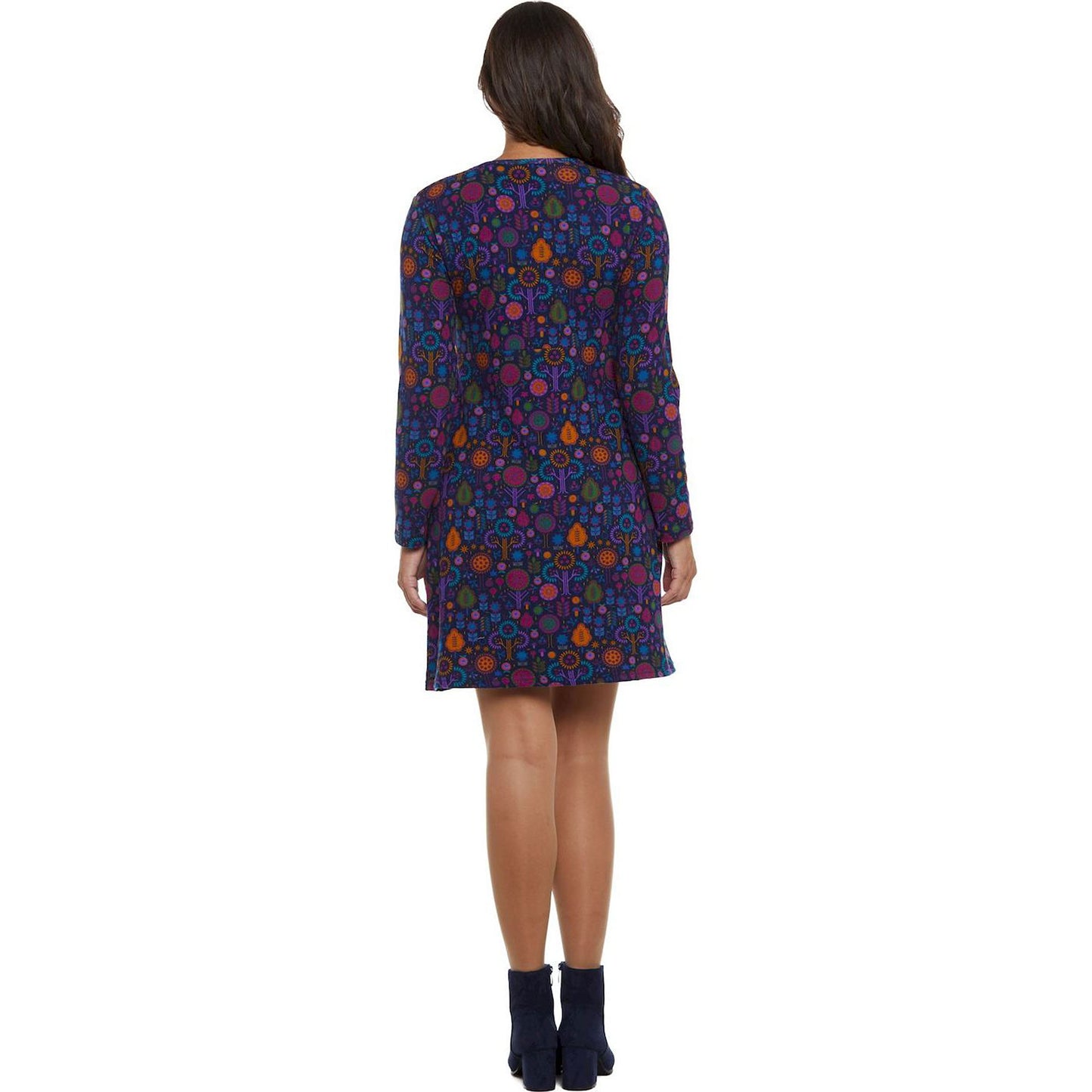 BABA Design - Abito curvy corto jersey, scollo a V-Baba design-VIALESCARPE