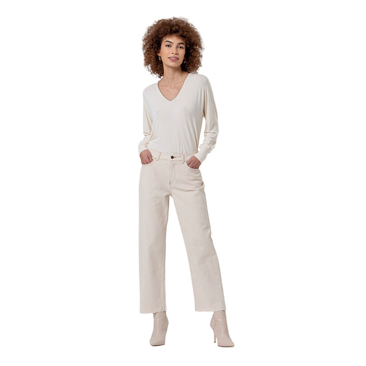 SURKANA Jeans Dritti con Orlo Sfilacciato Crudo-SURKANA-VIALESCARPE
