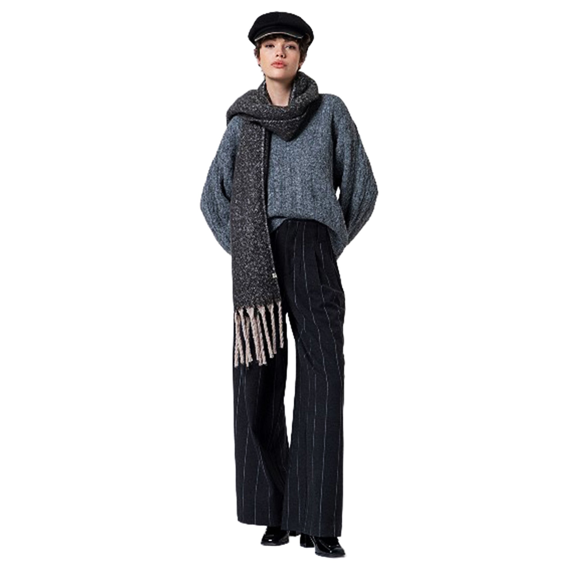 SURKANA - Maglione oversize a trecce-SURKANA-VIALESCARPE