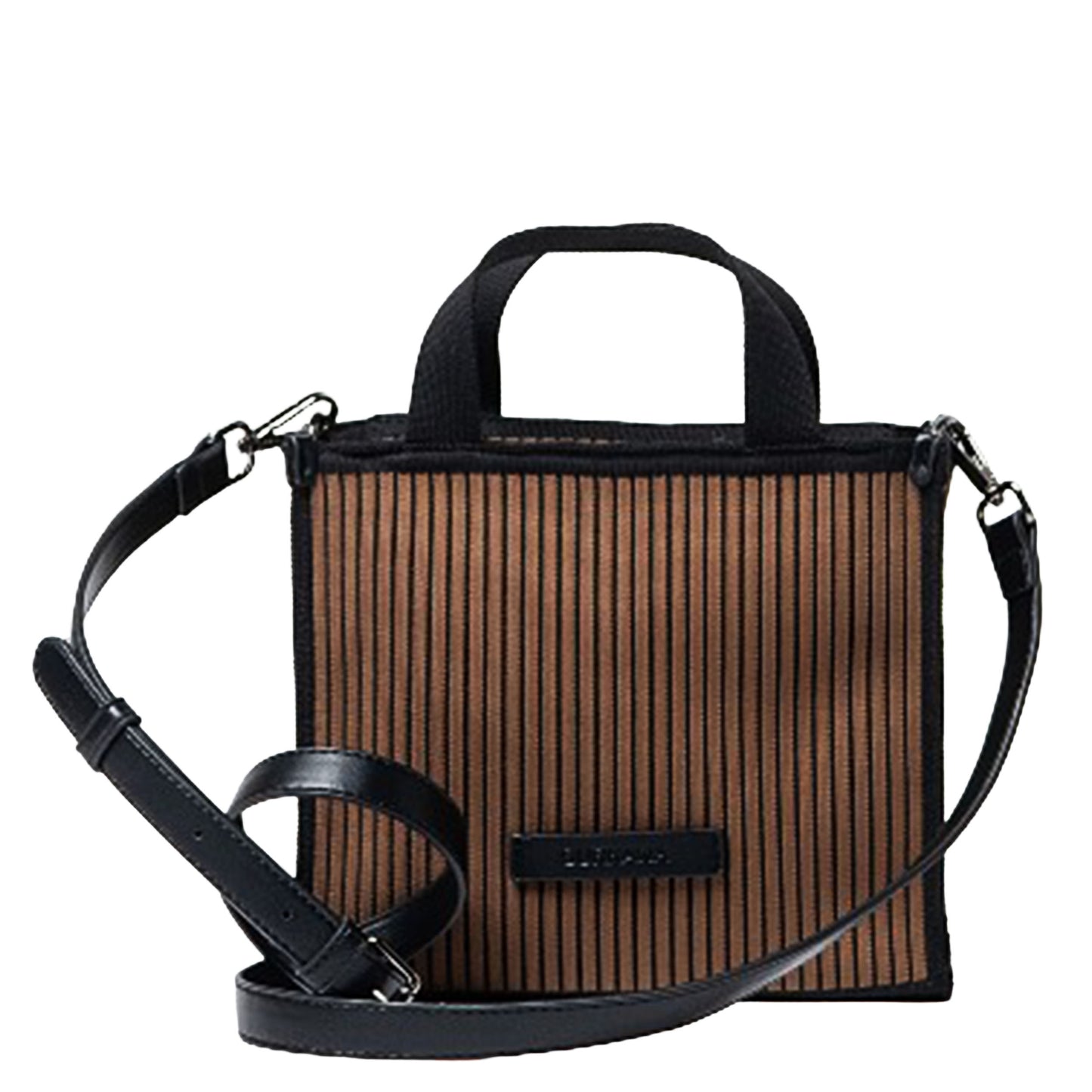 SURKANA - Mini shopper in maglia con zip e doppio manico