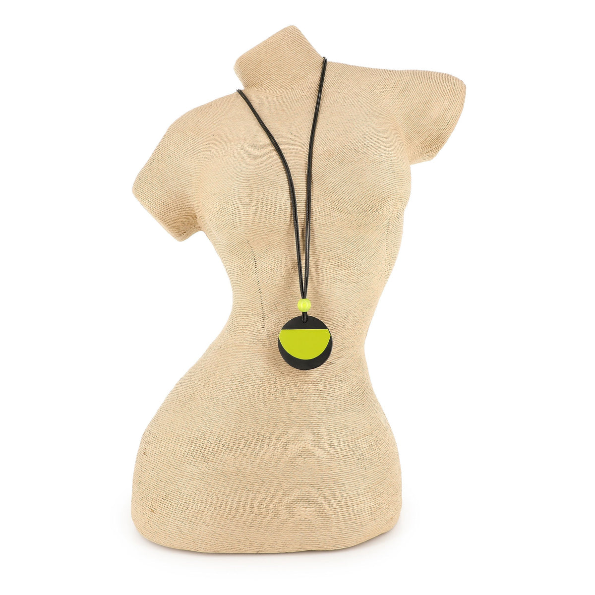 KARAKORUM Collana Hilda nera e lime