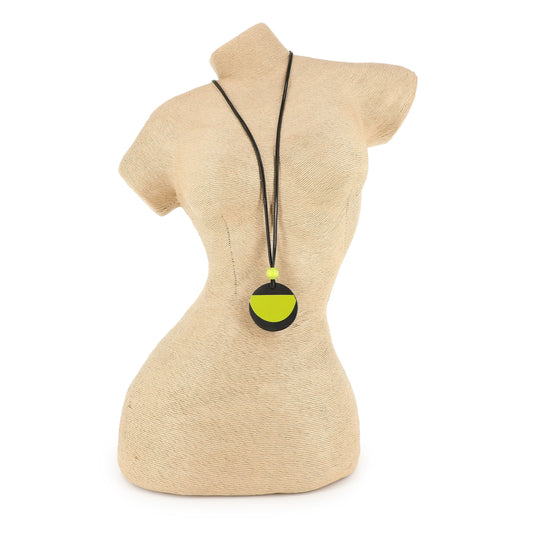 KARAKORUM Collana Hilda nera e lime