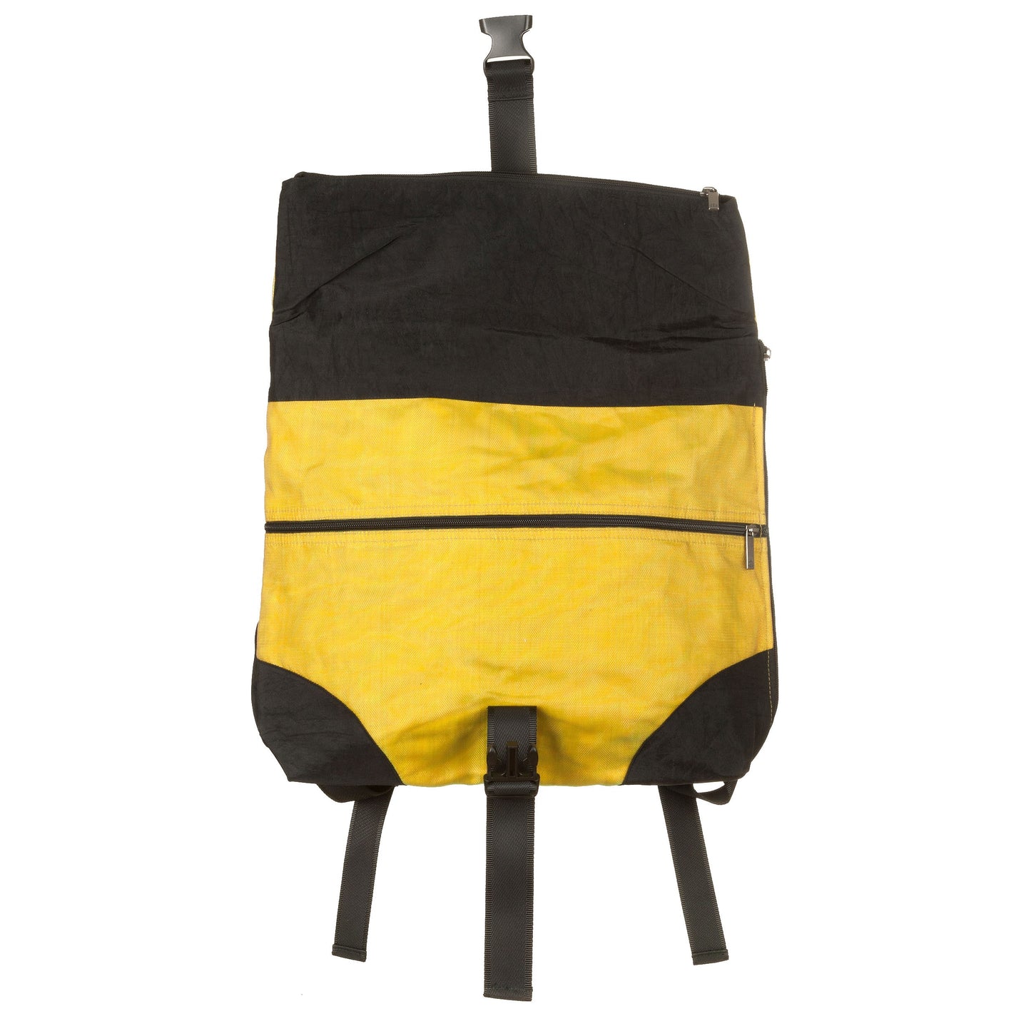 Zaino rete unisex con gomma, giallo