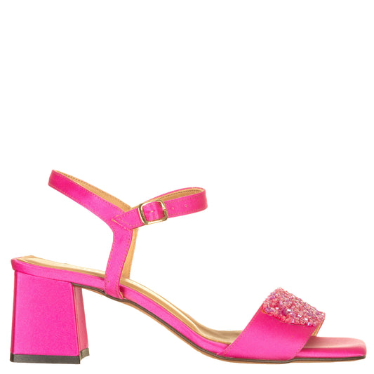 Sandali raso con perline