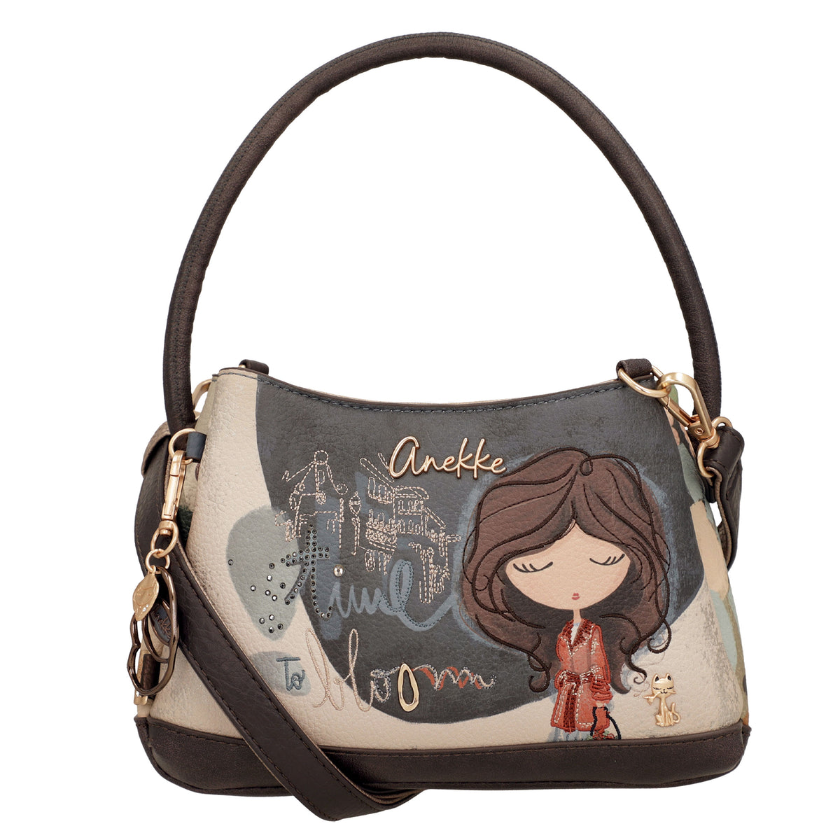 ANEKKE Borsa a spalla con tracolla Tulip