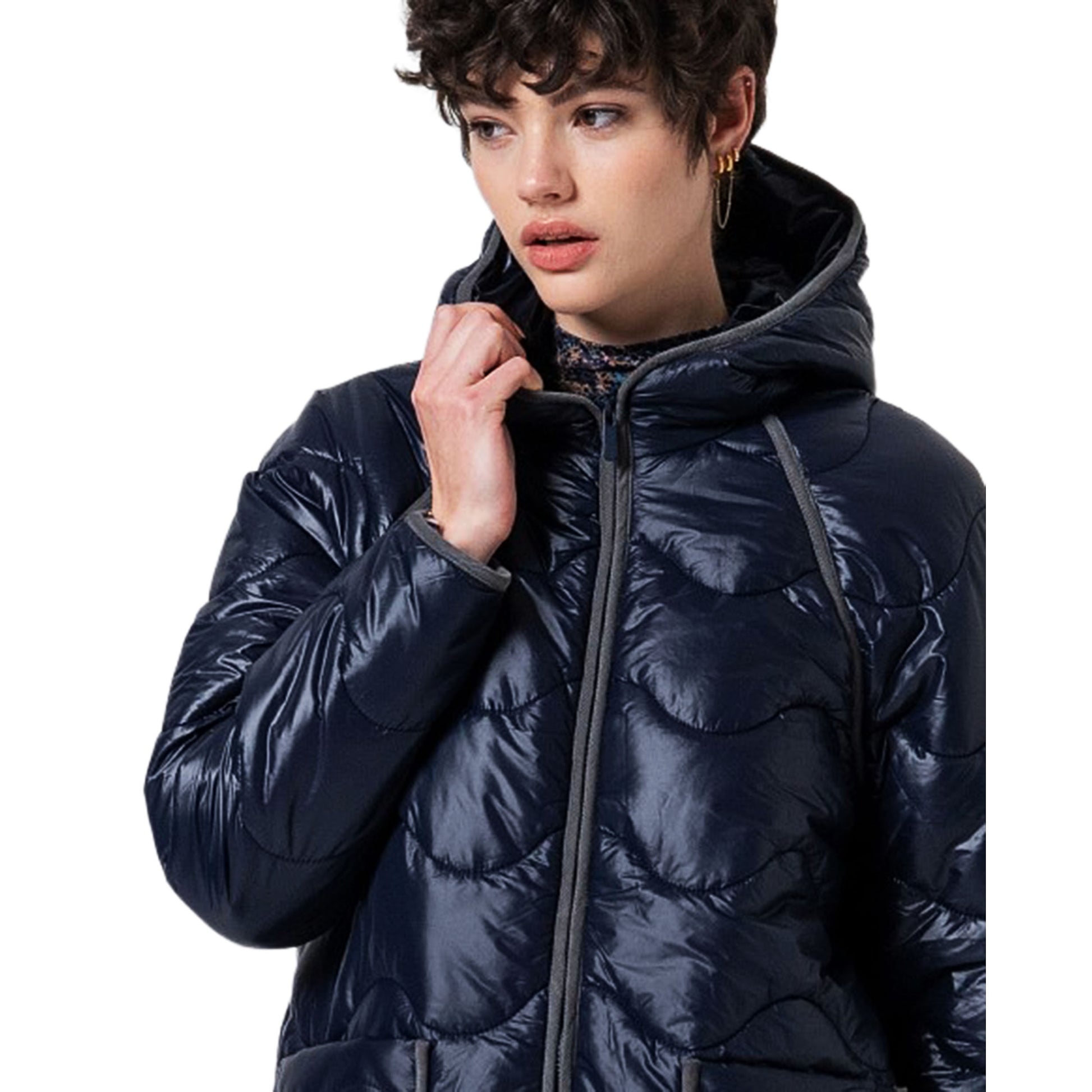 SURKANA - Piumini con dettagli in velluto-SURKANA-VIALESCARPE