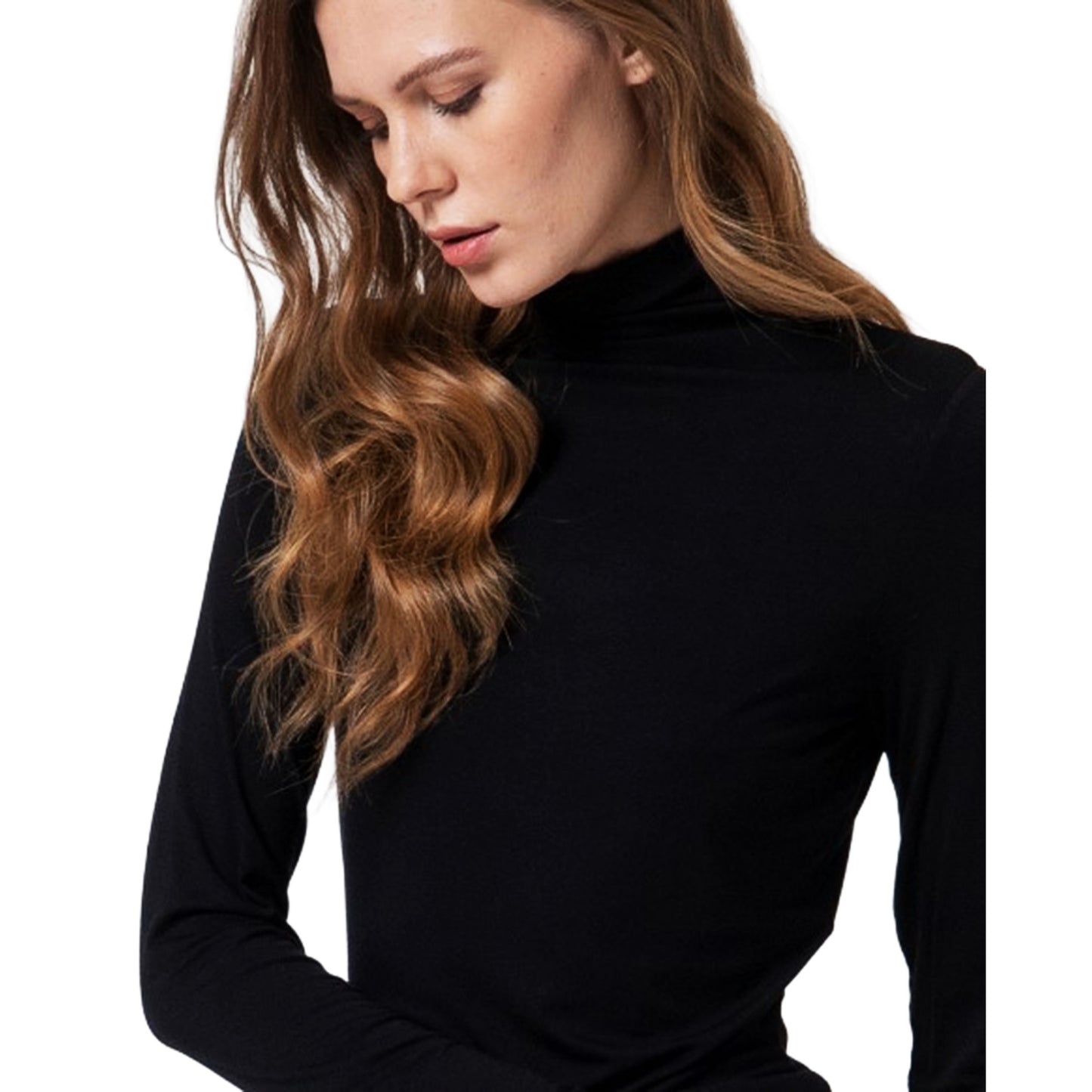 SURKANA - T-shirt dolcevita in viscosa di bambù-SURKANA-VIALESCARPE