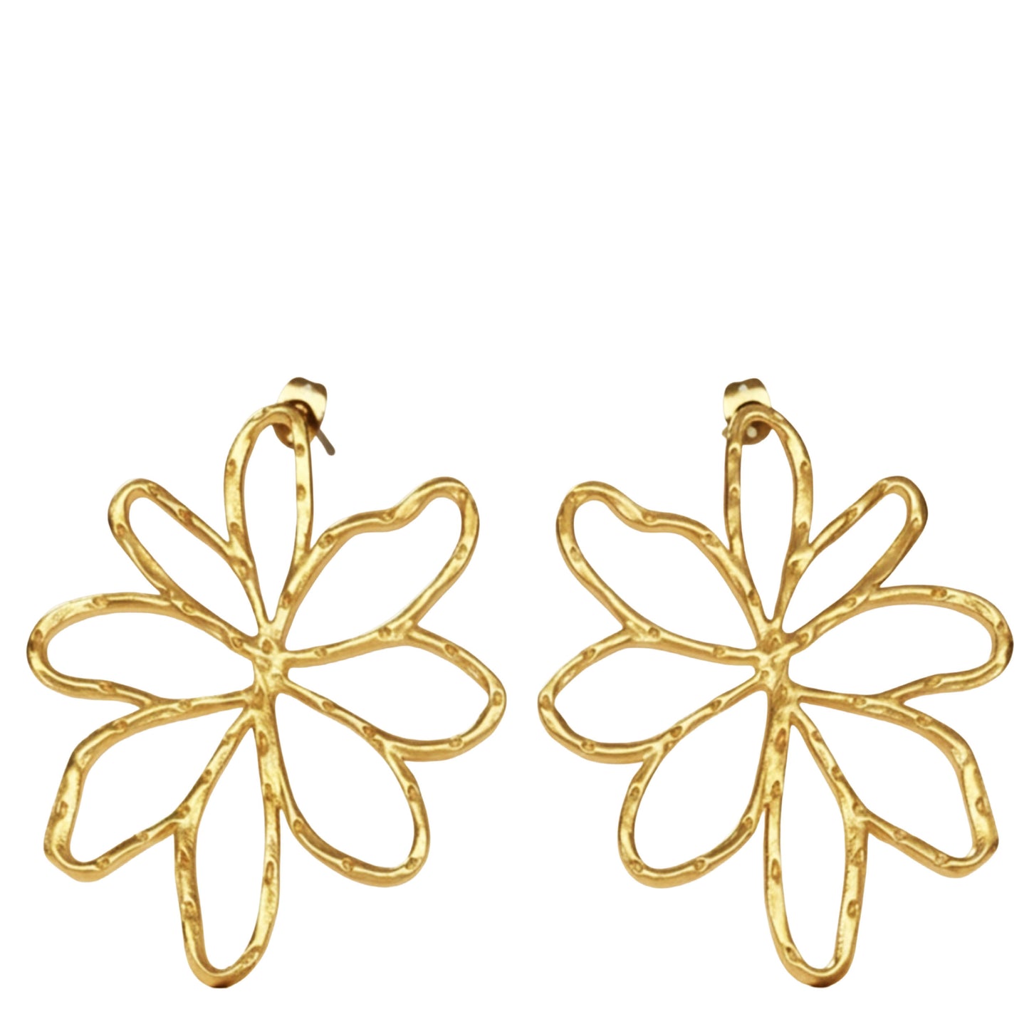 SURKANA Orecchini a fiore Oro